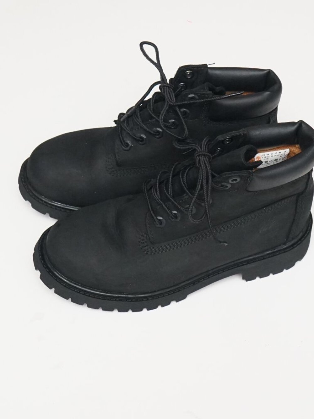 Timberland Premium Boots Youth Size 3 Black Waterproof Hiking